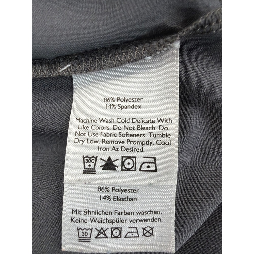 Eddie Bauer Travex Gray Shirt Dress Womens Small Long Sleeve Roll Tab Hiking - Picture 7 of 11